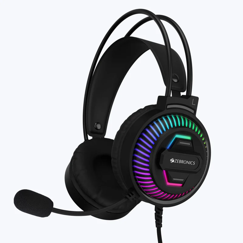 ZEB-Jupiter-pic1 Zebronics Zeb Jupiter Gaming Headphone with Multicolor Lights - Image 1