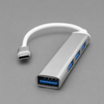 Premium Aluminum 4-Port USB-C to USB 3.0 Hub – High-Speed Data Transfer Adapter - Image 2
