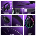 Zeb Blitz C Gaming Headphone with Multicolor Lights - Image 7