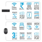Zeb Companion 200 Wireless Keyboard and Mouse Combo - Image 12