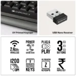 Zeb Companion 112 Wireless Keyboard and Mouse Combo - Image 7