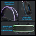 Zeb Jet Pro Gaming Headphone with Multicolor Lights - Image 7