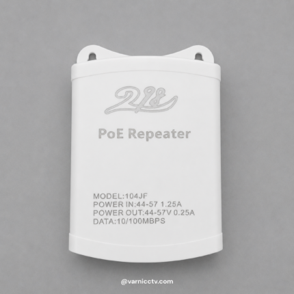 104JF Multi-Port PoE Repeater & Extender | 10/100Mbps Ethernet Port Signal Booster | 44V-57V Power Input/Output for IP CCTV Cameras & Access Points
