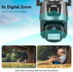 SIOVS CCTV WiFi Dual Lens PTZ 1080P HD Security Camera | Dual Screen View | Two-Way Audio | Night Vision | Wireless CCTV Camera - Image 3