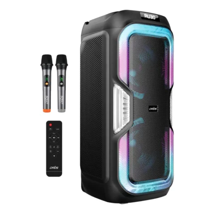 SoundPro 300 Wireless BT Party Speaker with Bluetooth, RGB Lights, USB Playback, FM Radio & Deep Bass Sound