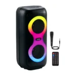 SoundPro 210 Wireless BT Party Speaker with Bluetooth, RGB Lights, USB Playback, FM Radio & Deep Bass Sound