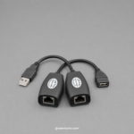 High-Performance USB to RJ45 RJ-45 Extension Adapter Set (Up to 150ft)