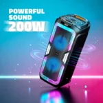 SoundPro 600 Wireless Bluetooth Party Speaker with Dual Wireless Microphones, RGB Lights & Deep Bass - Image 2