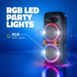 Party 206 Wireless BT Party Speaker with Powerful Bass, RGB LED Lights, TWS Support & Rechargeable Battery - Image 2