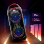 MS309 Wireless BT Party Speaker with Deep Bass, RGB LED Lights, TWS Connectivity & Rechargeable Battery - Image 2