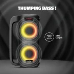 SoundMax 400 Wireless BT Speaker with Deep Bass, RGB LED Lights, Bluetooth Connectivity & Rechargeable Battery - Image 3