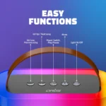 SoundMax 600 Wireless BT Speaker with Powerful Deep Bass, RGB LED Lights, Bluetooth Connectivity & Rechargeable Battery - Image 4