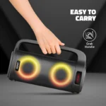 SoundMax 400 Wireless BT Speaker with Deep Bass, RGB LED Lights, Bluetooth Connectivity & Rechargeable Battery - Image 4