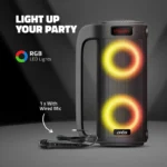 SoundMax 400 Wireless BT Speaker with Deep Bass, RGB LED Lights, Bluetooth Connectivity & Rechargeable Battery - Image 5