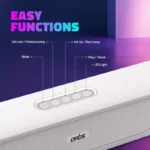 SoundHub 100 Wireless BT Speaker with Powerful Bass, Bluetooth Connectivity, RGB LED Lights & Rechargeable Battery - Image 4