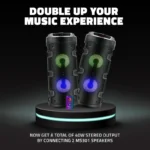 MS301 Wireless BT Party Speaker with Powerful Bass, RGB LED Lights, TWS Support & Rechargeable Battery - Image 4
