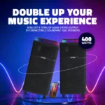 SoundMax 1002 Wireless BT Party Speaker with Dual Wireless Mic, Deep Bass, Bluetooth, USB, FM & TWS Support - Image 6