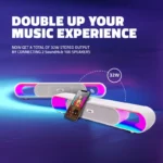 SoundHub 100 Wireless BT Speaker with Powerful Bass, Bluetooth Connectivity, RGB LED Lights & Rechargeable Battery - Image 5