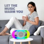 BT101 Wireless BT Speaker with Powerful Bass, Bluetooth Connectivity, FM Radio & Rechargeable Battery - Image 6