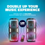 SoundPro 600 Wireless Bluetooth Party Speaker with Dual Wireless Microphones, RGB Lights & Deep Bass - Image 6