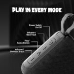 BT09 Wireless BT Speaker with Powerful Bass, Bluetooth Connectivity, FM Radio & Rechargeable Battery - Image 3