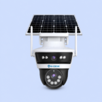Hi-Focus HC-IPC-SDJ40N3-SLR4G 4G Solar Dual Lens PTZ CCTV Camera with Color Night Vision & Two-Way Audio