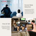 CP Plus 2MP WiFi PT Camera Night Color Two-Way Talk CP-E28Q - Image 2