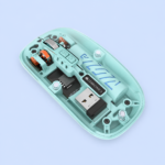 Zebronics Zeb Sheer 10 Dual Mode Wireless Mouse | Bluetooth + 2.4GHz Rechargeable Mouse with Silent Clicks