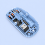 Zebronics Zeb Sheer 10 Dual Mode Wireless Mouse | Bluetooth + 2.4GHz Rechargeable Mouse with Silent Clicks - Image 3