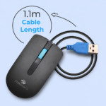 Zebronics Juggle Wired USB Mouse 1200 DPI | 3 Buttons - Image 2
