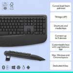 Logitech MK880 Wireless Keyboard & Mouse Combo - Image 8