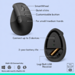 Logitech Wave Keys & Lift Vertical Ergonomic Wireless Combo - Image 5