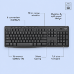 Logitech MK295 Silent Wireless Keyboard & Mouse Combo - Image 3