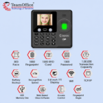 Team Office Z900 Biometric Face & Fingerprint Attendance Machine - Image 2