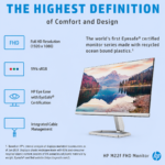 HP M22f 21.5-inch Full HD IPS Monitor | 75Hz AMD FreeSync - Image 2