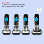Motorola CD4014 DECT 6.0 Cordless Phone with 4 Handsets - Image 5