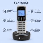 Motorola Voice T614 Cordless Phone with 4 Handsets & Answering Machine - Image 2