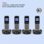 Motorola Voice T614 Cordless Phone with 4 Handsets & Answering Machine - Image 5