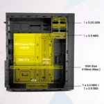 Zebronics Zeb Anchor Mid Tower Cabinet | ATX Gaming & Office PC Cabinet with USB 3.0 Support - Image 5