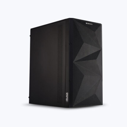 Zebronics Zeb Black Diamond Cabinet | Compact ATX PC Cabinet with USB 3.0 & Efficient Airflow Design