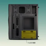 Zebronics Zeb Black Diamond Cabinet | Compact ATX PC Cabinet with USB 3.0 & Efficient Airflow Design - Image 6
