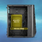 Zebronics Zeb M3 Mini Tower Cabinet | Micro-ATX & Mini-ITX PC Cabinet with USB 3.0 and HD Audio - Image 4