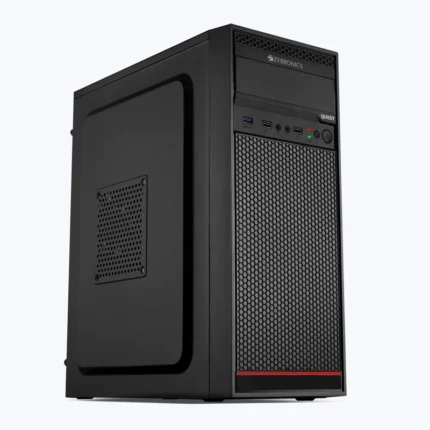 Zeb Quest Gaming Cabinet | Premium Mid Tower RGB PC Cabinet with Tempered Glass Side Panel