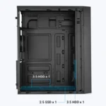 Zeb Quest Gaming Cabinet | Premium Mid Tower RGB PC Cabinet with Tempered Glass Side Panel - Image 5