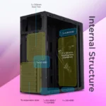 Zebronics Zeb Royal Mid Tower Cabinet | ATX Gaming & Office PC Cabinet with USB 3.0 and Spacious Interior - Image 5