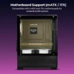 Zebronics Argon 2 Gaming Cabinet | Mid-Tower ATX Cabinet with RGB Lighting & Tempered Glass Side Panel - Image 4