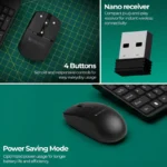 Zebronics Zeb Companion 120 Wireless Keyboard & Mouse Combo | 2.4GHz Wireless Combo with Multimedia Keys & Optical Mouse - Image 8