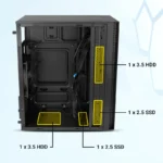 Zebronics Zeb Drive Mini Tower Cabinet | Micro-ATX PC Cabinet with USB 3.0 & HD Audio Support - Image 4