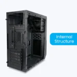Zebronics Zeb Shore Mini Tower Cabinet | Micro-ATX & Mini-ITX PC Cabinet with USB 3.0 and HD Audio - Image 4