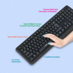FINGERS Duo-Recharge Wireless Keyboard Mouse Combo - Image 3